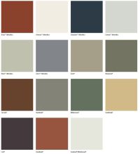 Steel colour swatches