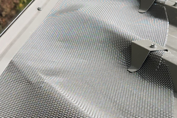 Gutter guard close up