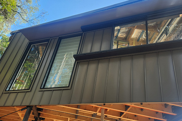 Home metal sheet cladding